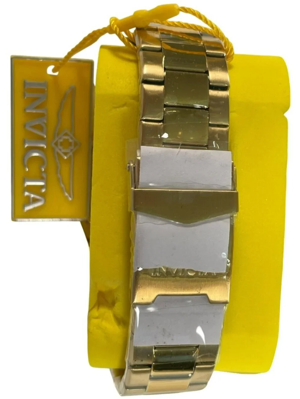Invicta Gold Stainless Watch Green Dial 47132 50M Water Resistant Men's $595 NEW